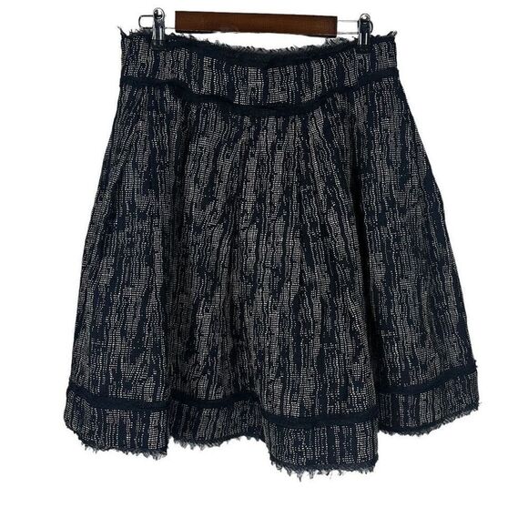 Z Spoke by Zac Posen Dark Blue & Tan Skirt size 12 - Picture 2 of 8